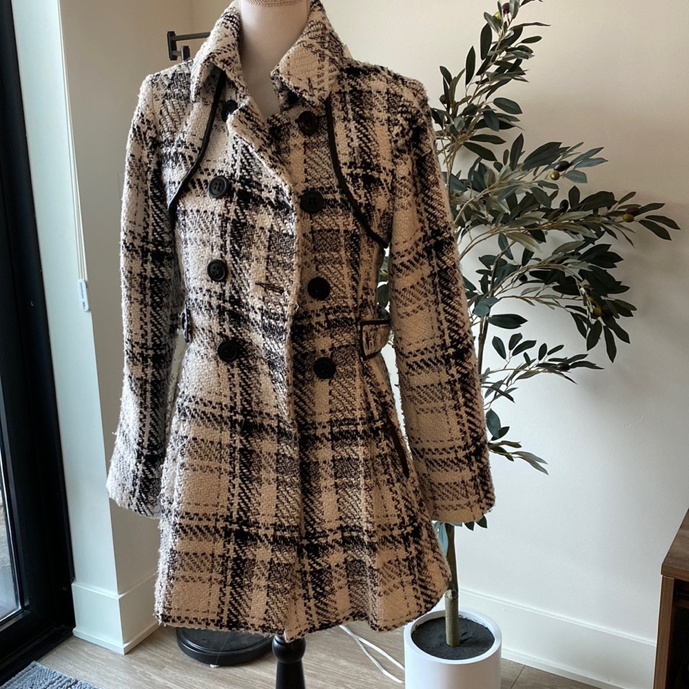 Black & White Pea Coat